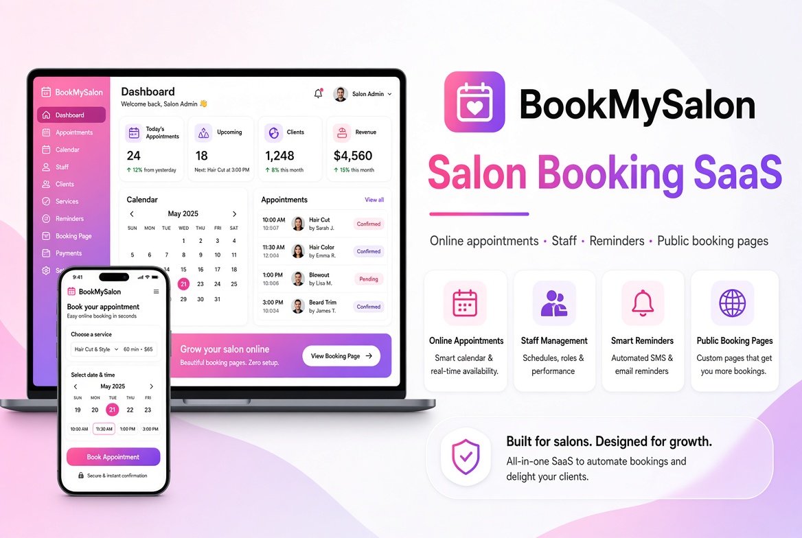 BookMySalon - Salon Booking SaaS