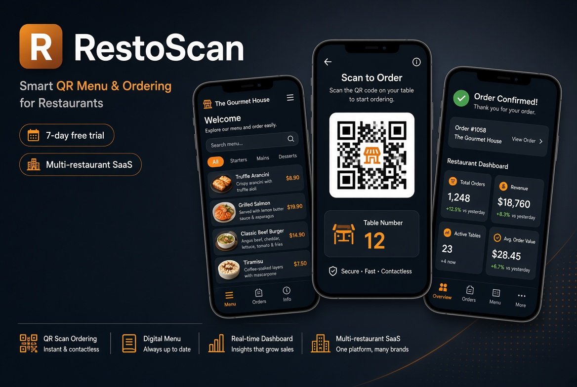 RestoScan - Smart QR Menu & Ordering